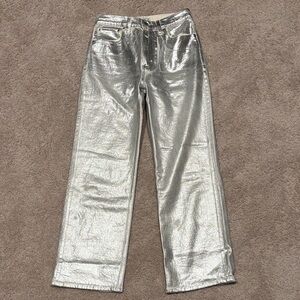 Abercrombie & Fitch Off-White Relaxed Jeans